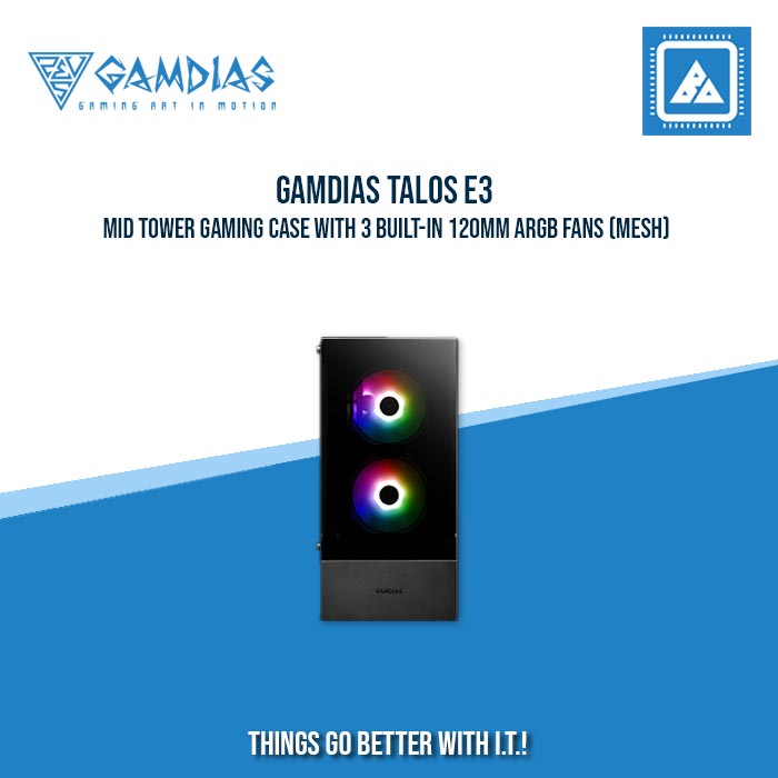GAMDIAS TALOS E3 | GAMING CASE ( MESH ) GAMDIAS TALOS E3 | GAMING CASE ( MESH )